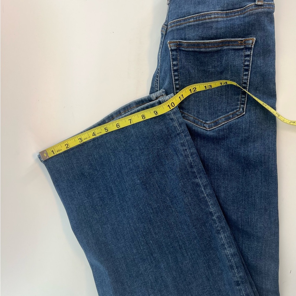 Frame Denim Le Slim Palazzo High Rise Wide Leg Dark Wash Jeans in Skywalk 25 - Picture 9 of 15